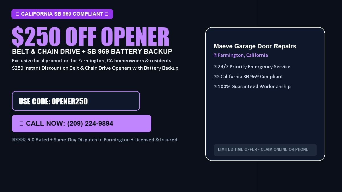 Maeve Garage Door Repairs $250 OFF Premium LiftMaster Opener Installation
