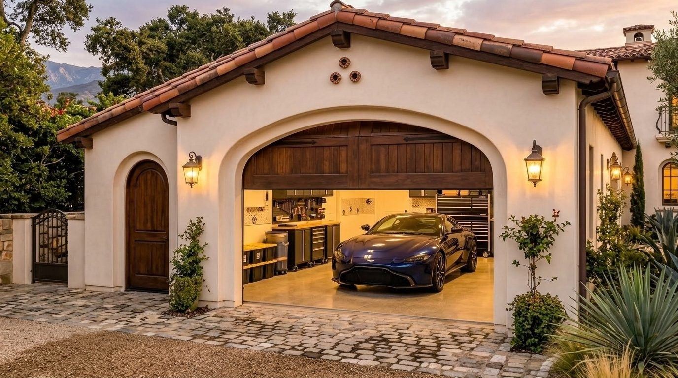 Maeve Garage Door Repairs Overhead Garage Door Gliding Open in Farmington, CA